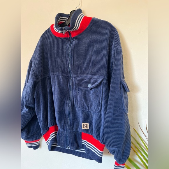 Navy blue vintage corduroy jacket - Picture 5 of 5
